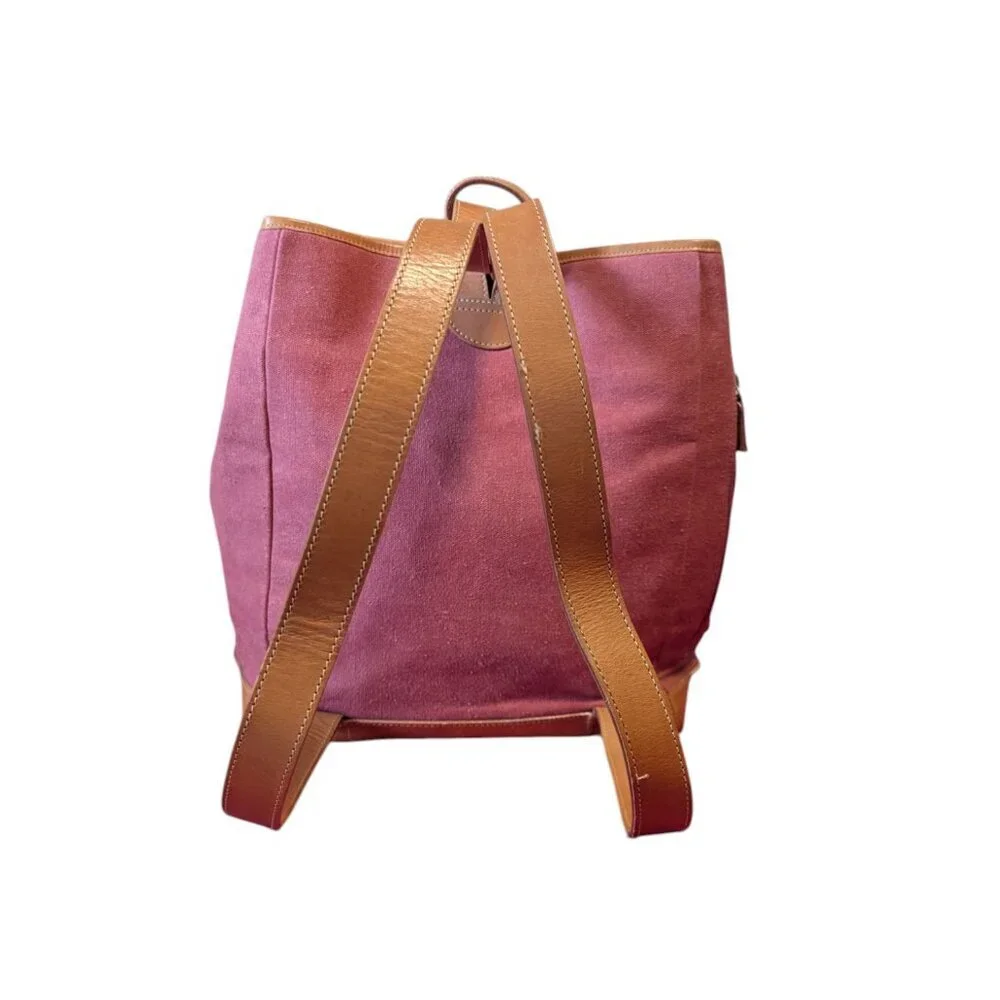 Sundance Backpack Leather Washed‎ Canvas Convertible Bag Coastal Cowgirl Boho